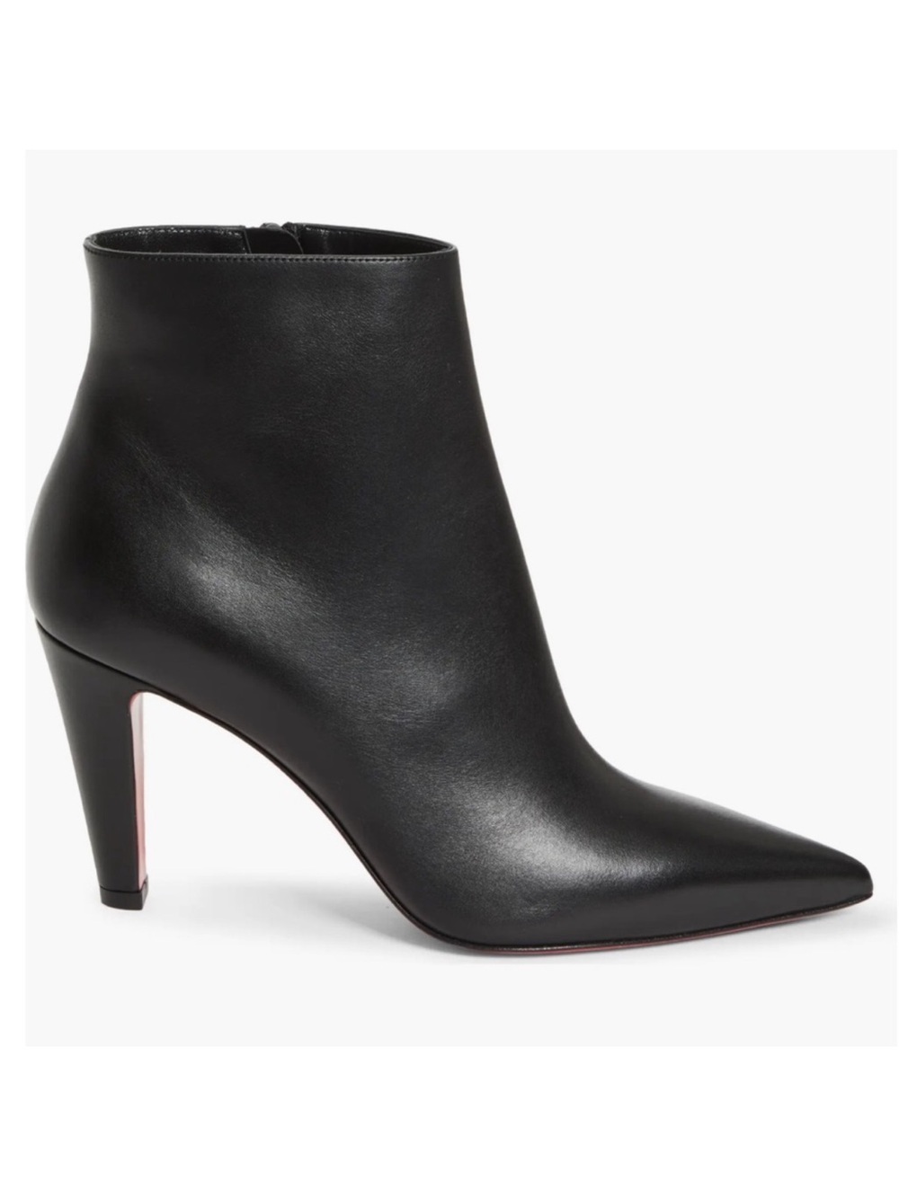 Christian Louboutin Vibella Pointed Toe Bootie Boots in Black NWOB